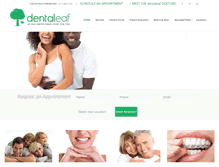 Tablet Screenshot of dentaleaf.com